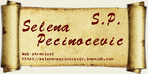 Selena Pečinoćević vizit kartica